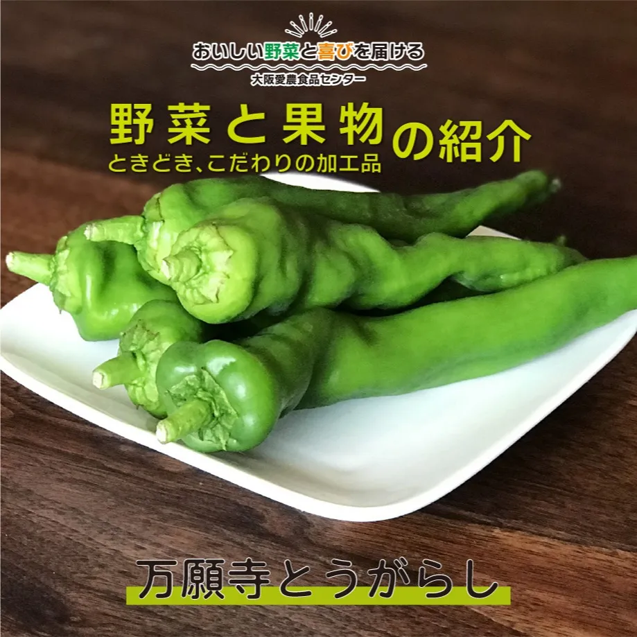「万願寺とうがらし」は、京都を代表する伝統野菜の一つで、特有...