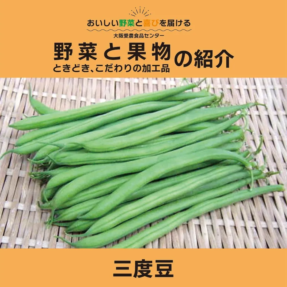 旬の三度豆、いかがですか？